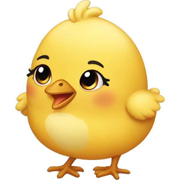 A cute chick emoji