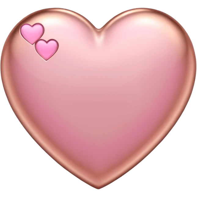 I need a pink and rose gold Heart emoji emoji