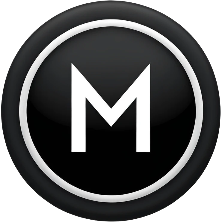 Black circle with “MB” written on in the middle of it. Nothing else no holes or anything. emoji