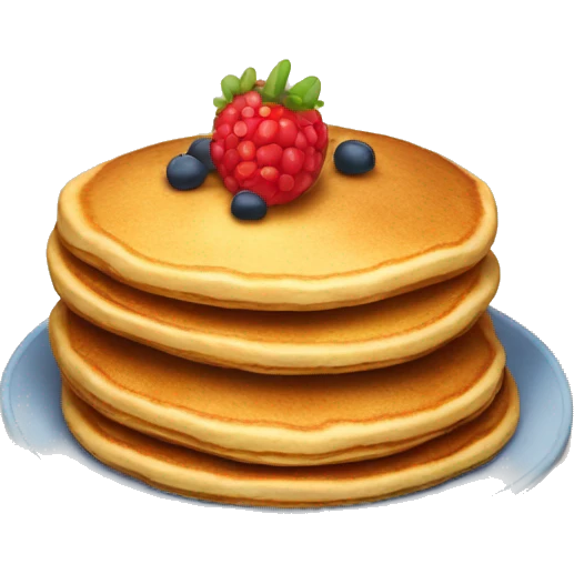 Pancake with starberrys emoji