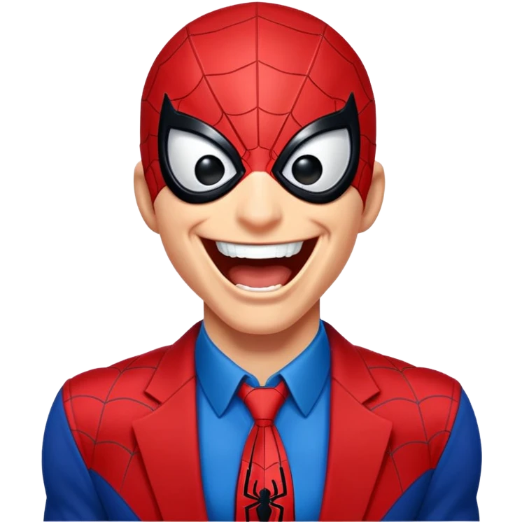 Spider-Man laughing  emoji