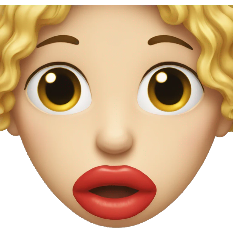sad kiss  emoji