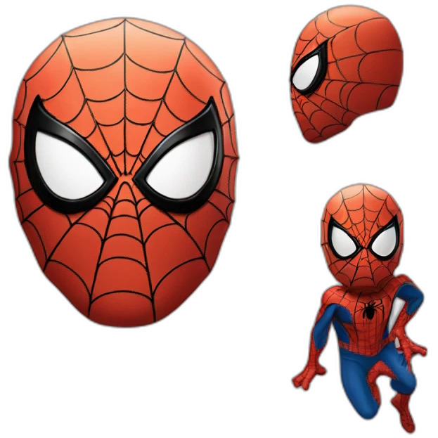 Spider man qui fait caca emoji