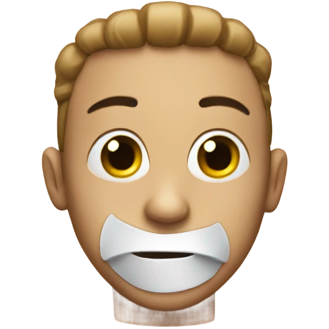 Make a face with a gag on emoji