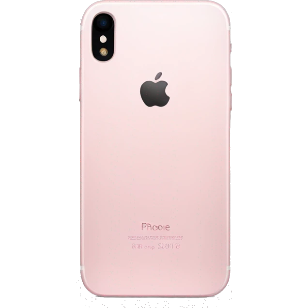 Light Pink iPhone rear view emoji