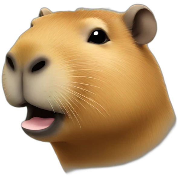 Capybara kiss face emoji
