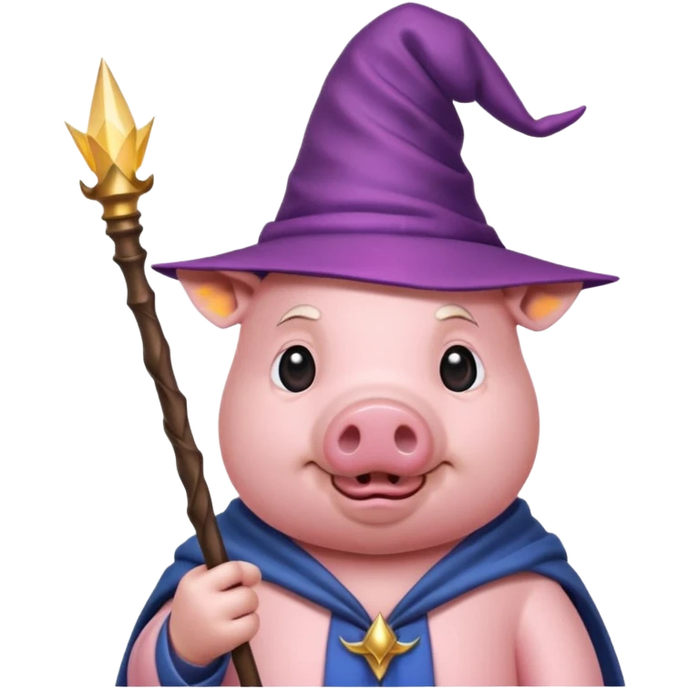 Поросенок волшебник emoji