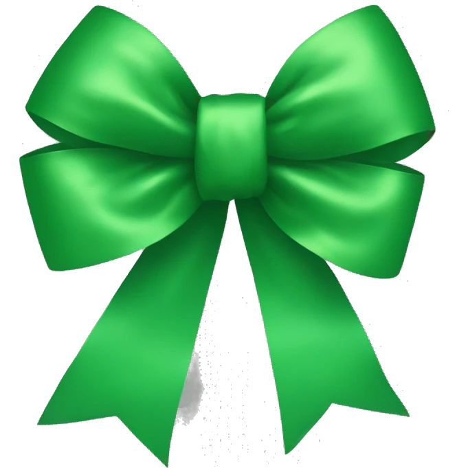 Big green bow  emoji