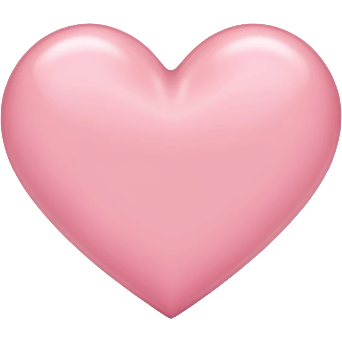 Light pink heart emoji