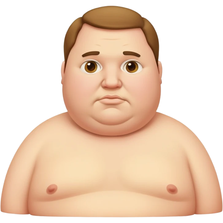 obese man emoji