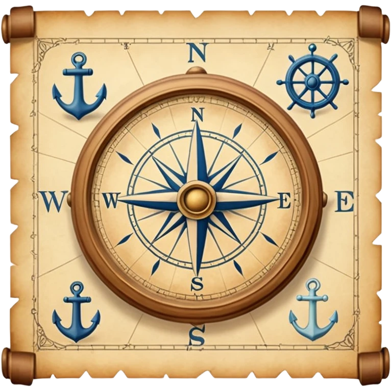 sea navigation chart. emoji