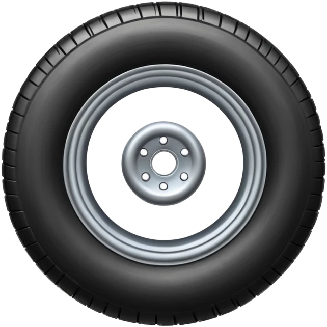he aircraft's landing gear is one inflated, plump wheel with a strut, black in color emoji