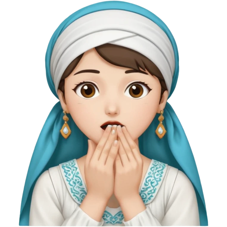 şaşırma eli ağzına götürme, rumi, k-pop emoji