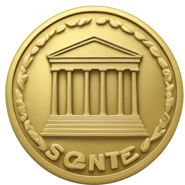 moneda con las letras SC en el centro emoji