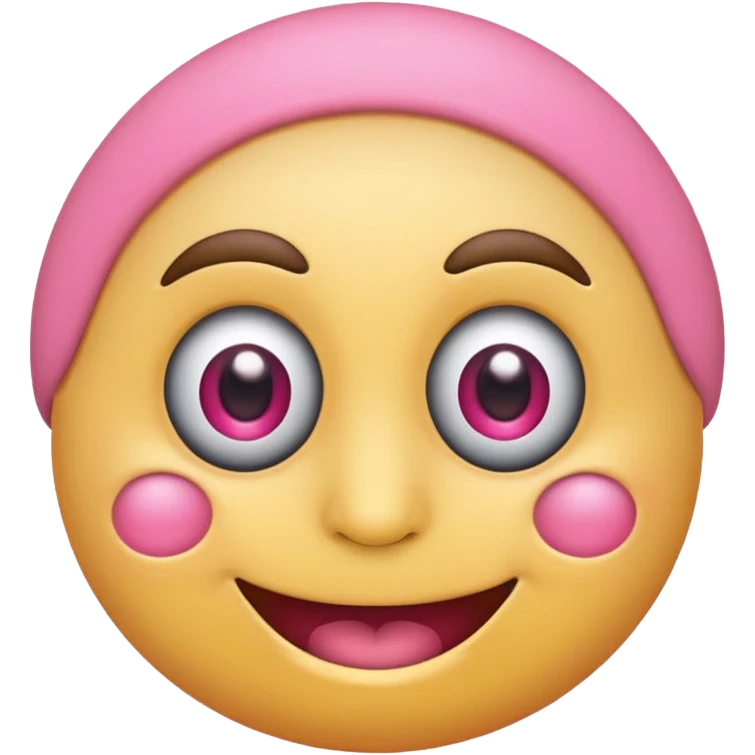 emoji with pink monocle emoji