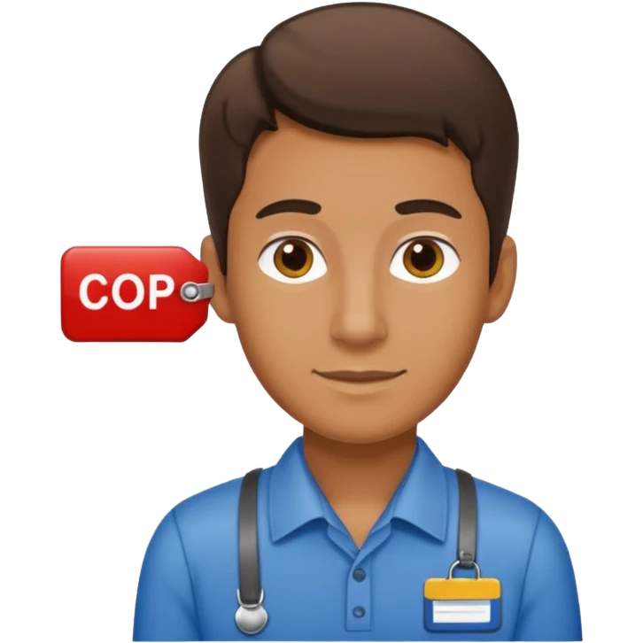 cashier man emoji