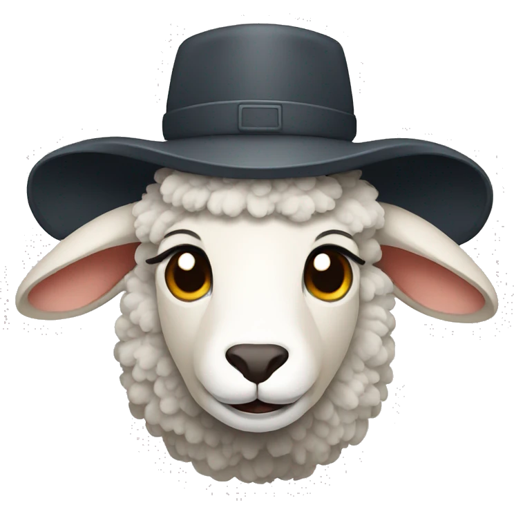 Sheep with Cap emoji