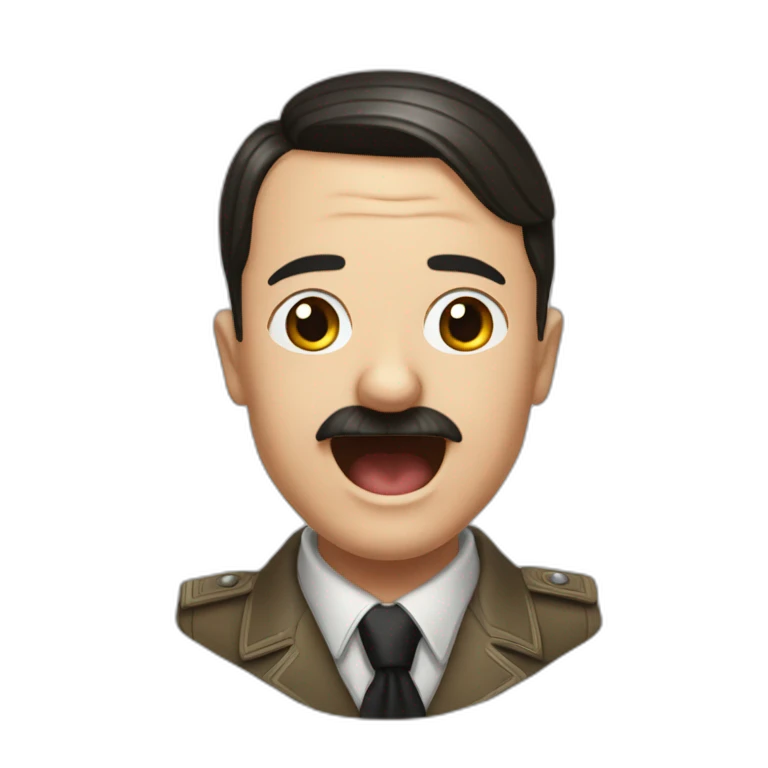 Hitler qui pleure de rire emoji