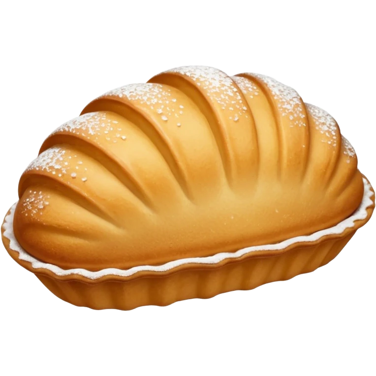 A madeleine pastry emoji
