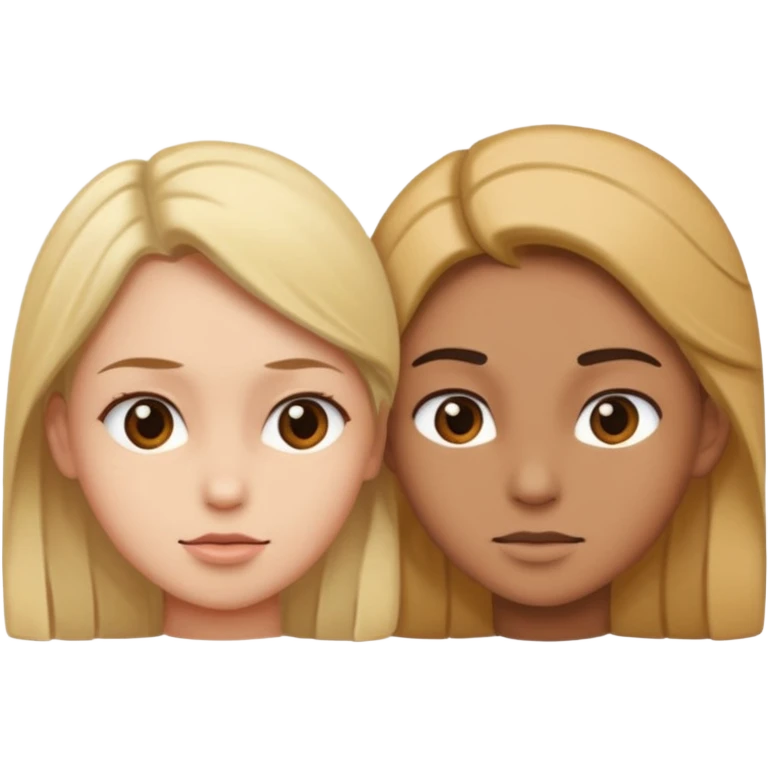 Create one side efforts and one side love emoji