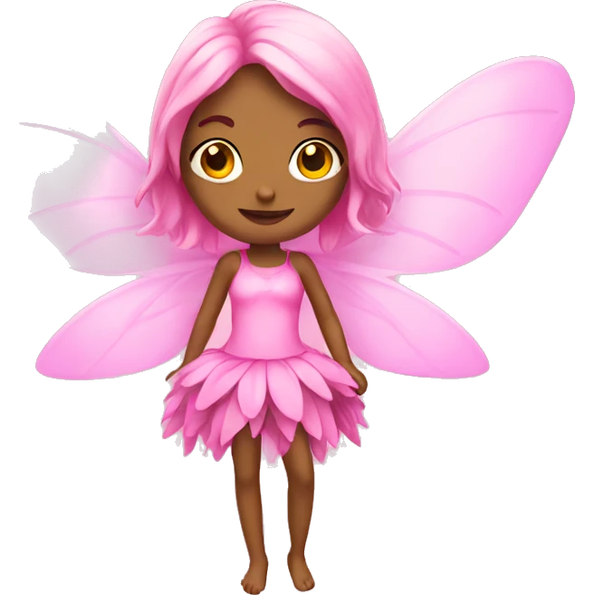 Pink fairy emoji