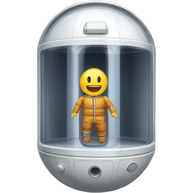 human body transparent space capsule empty emoji