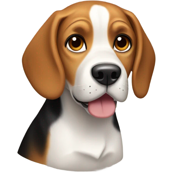 Beagle dog named arrow emoji
