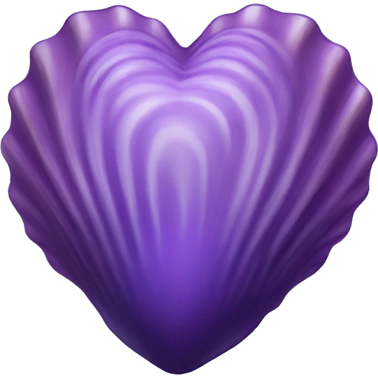 purple shell with heart emoji