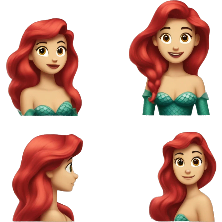 the little mermaid ariel emoji