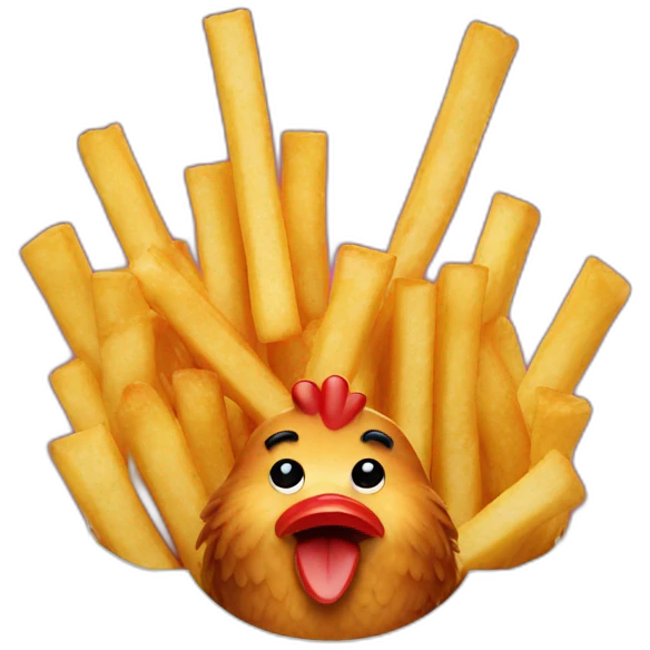 Chicken fries emoji