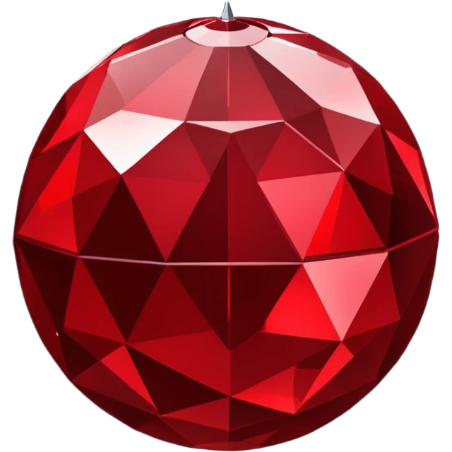 dark red disco ball emoji