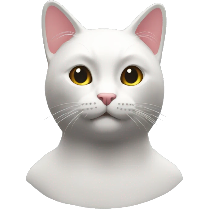 Cat White play roblox  emoji