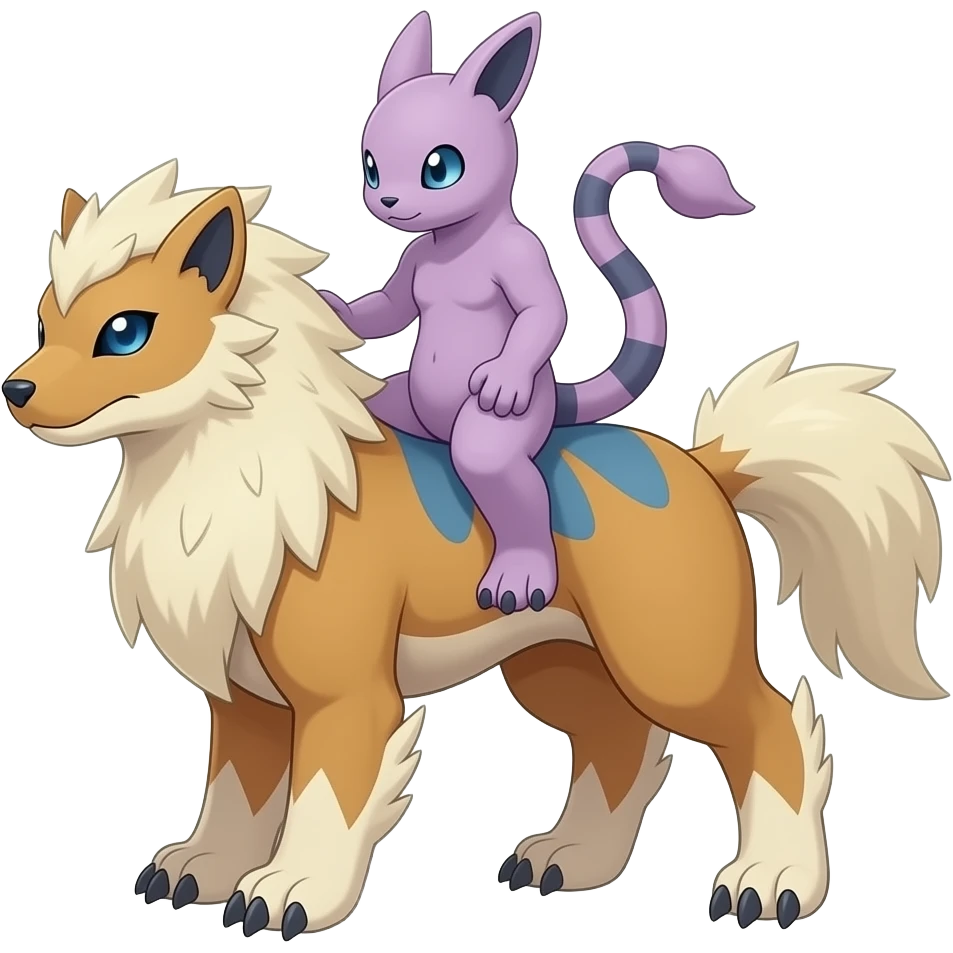 Gabite-Arcanine-Mewtwo-Marowak-ExVeemon-Latias-Fakémon-hybrid emoji