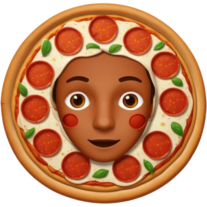 Pizza face emoji