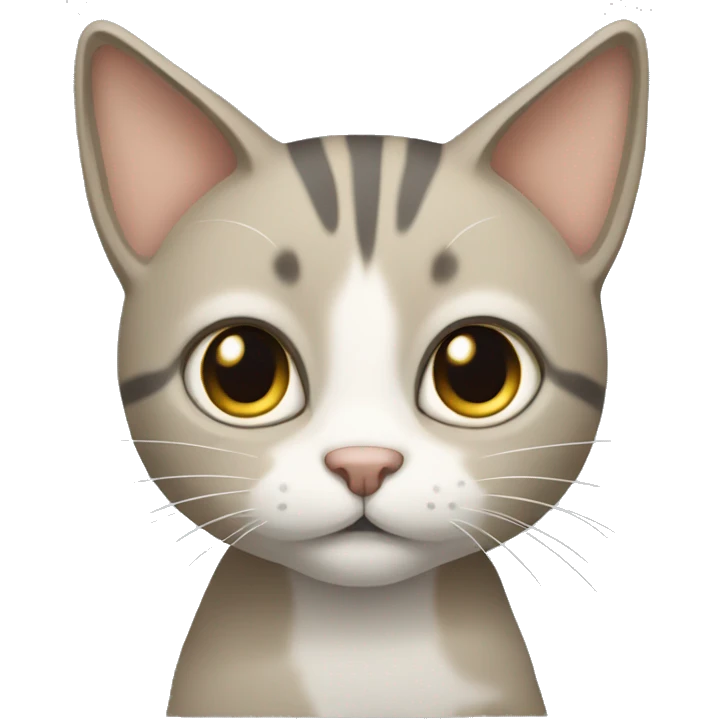 beige and grey cat   emoji