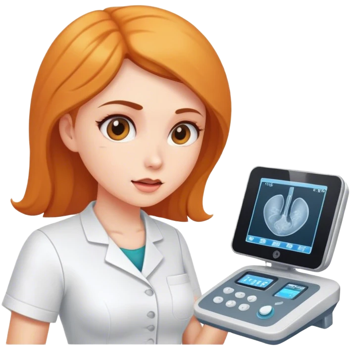 Woman preforming ultrasound  emoji