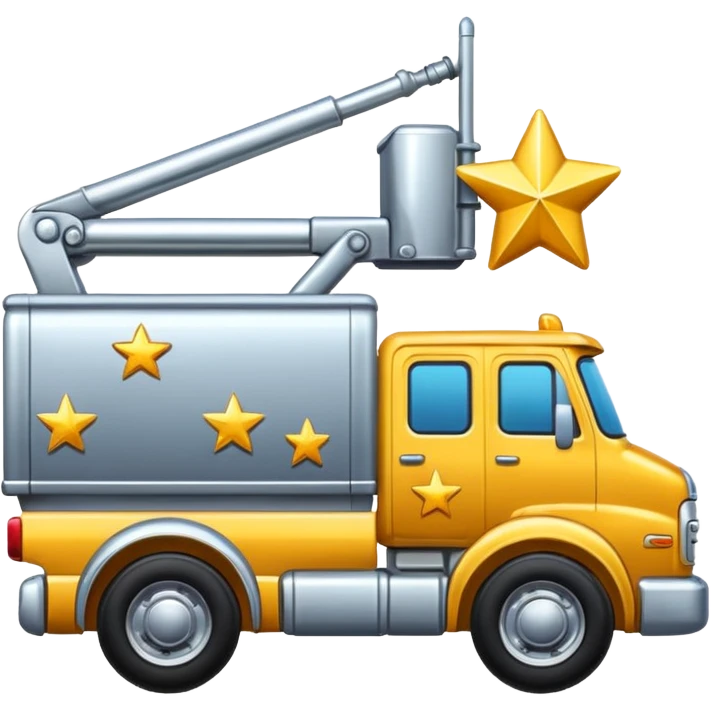 truck with stars emoji