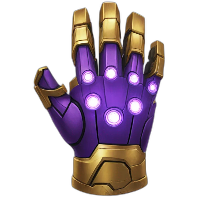 Thanos infinity gauntlet emoji