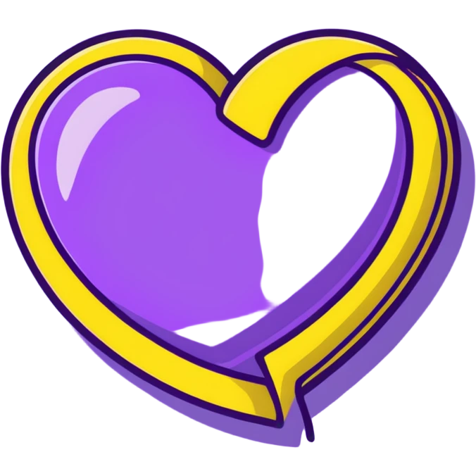 purple heart emoji