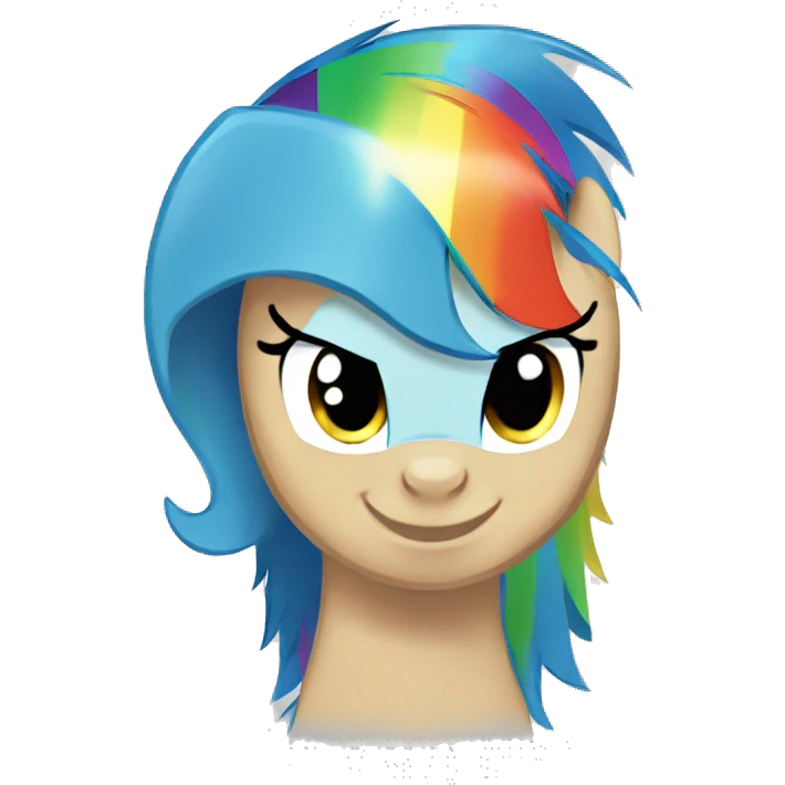 Rainbow dash my little pony emoji