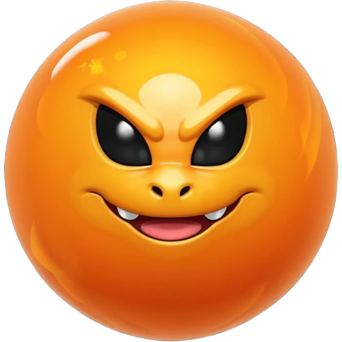 a dragon ball from dragon ball z emoji