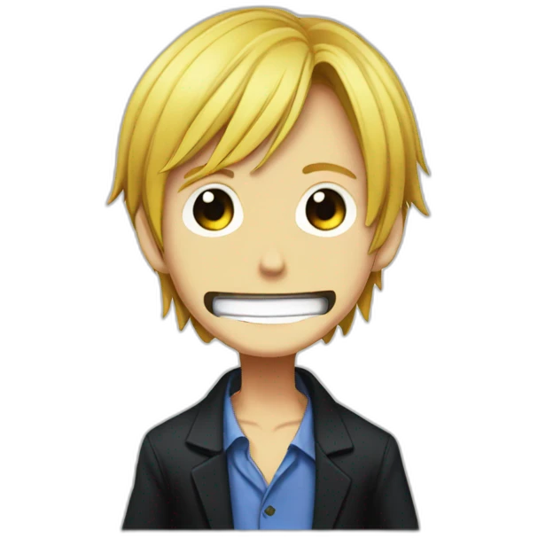 Sanji from one piece, heart eyes. emoji