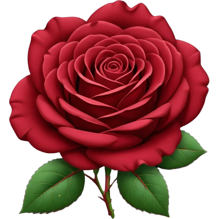 burgundy rose  emoji