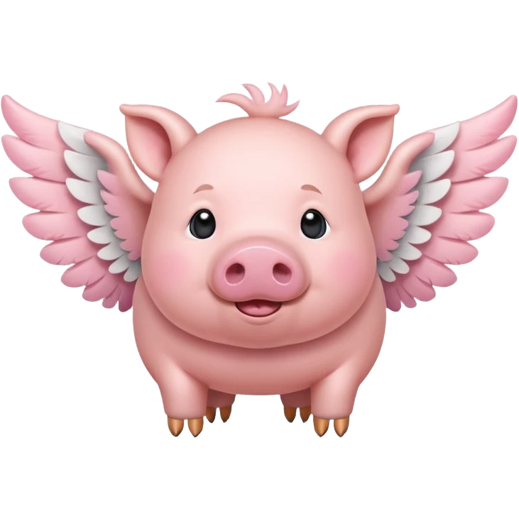 Pig fly  emoji