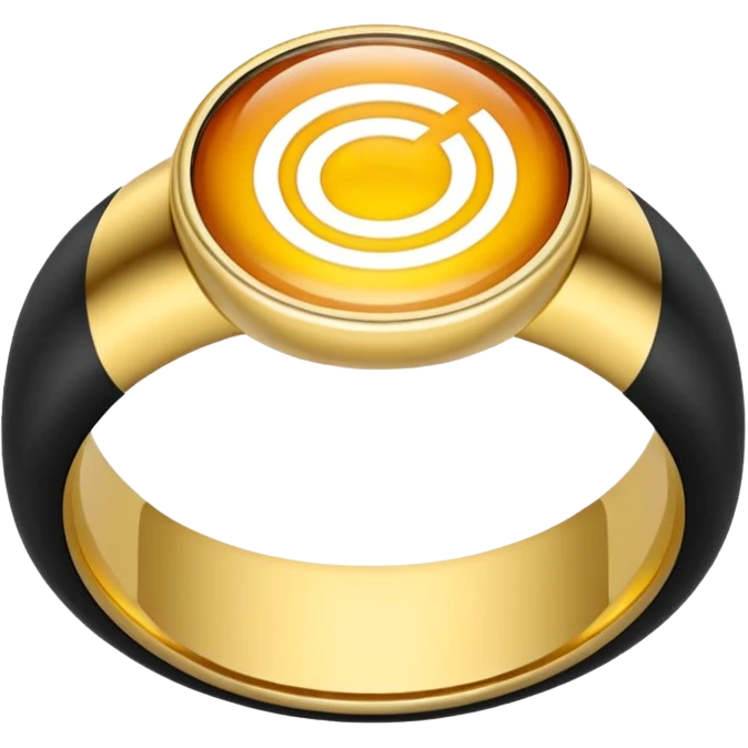 oura ring shaped like an O emoji