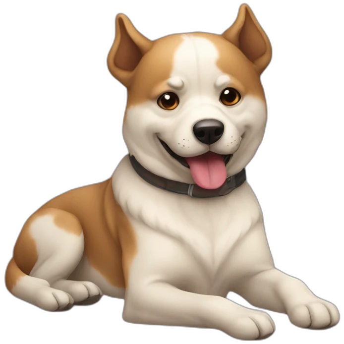perro mordiendo un hueso emoji