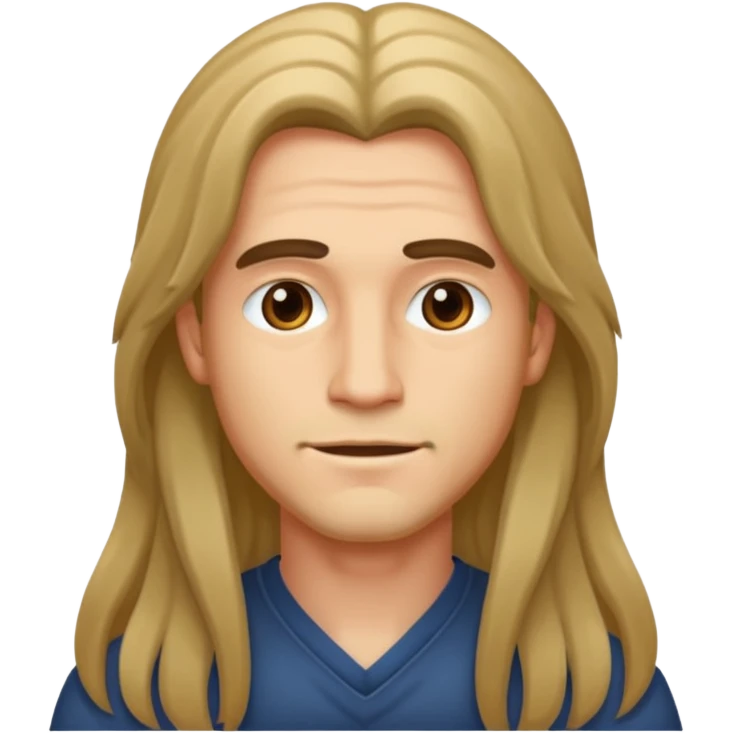Saçı uzunolan bir erkek çiz emoji