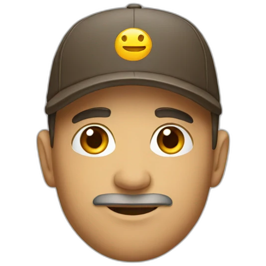 man cap emoji