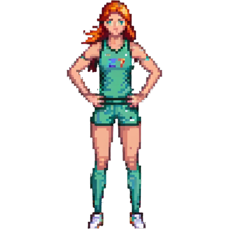 female athlete standing emoji