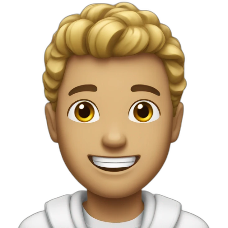 white bou hapiness  emoji